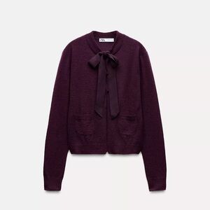 Zara Wool and Alpaca Blend Tied Cardigan